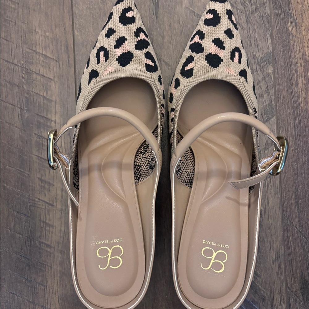 Brand new Cosy Island Leopard Print Women's Shoes - Picture 2 of 8